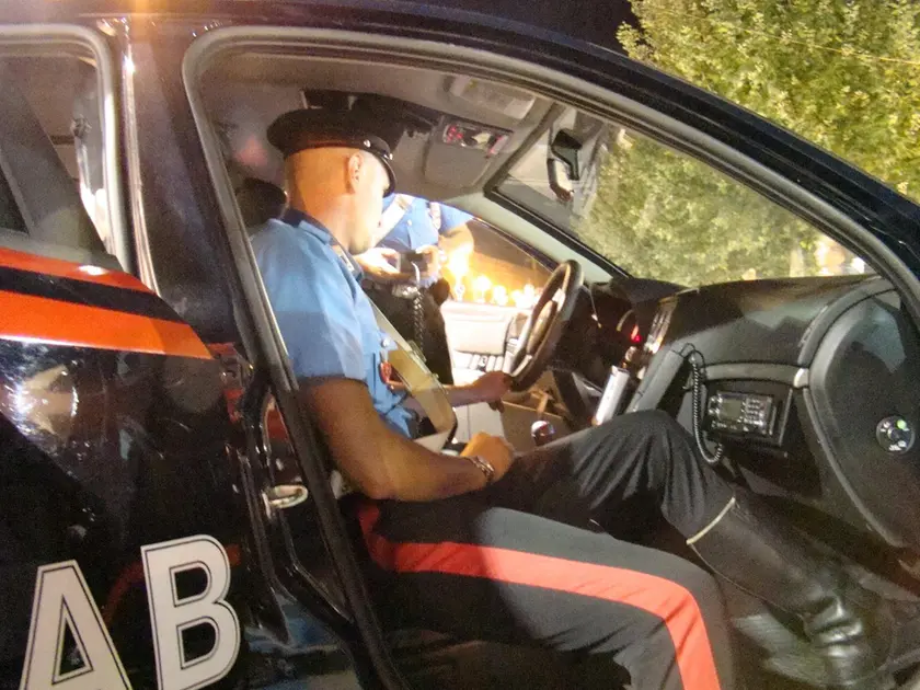 Una pattuglia dei carabinieri di Feltre