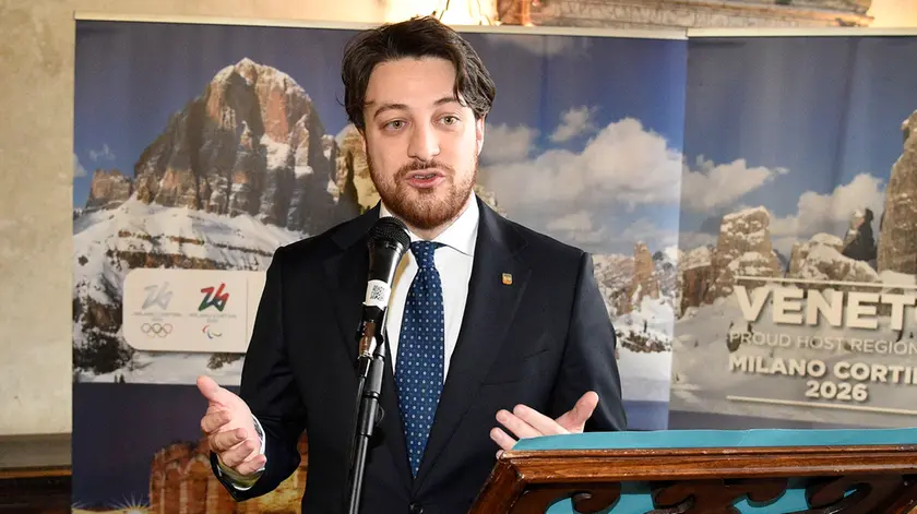 Il governatore Alberto Stefani