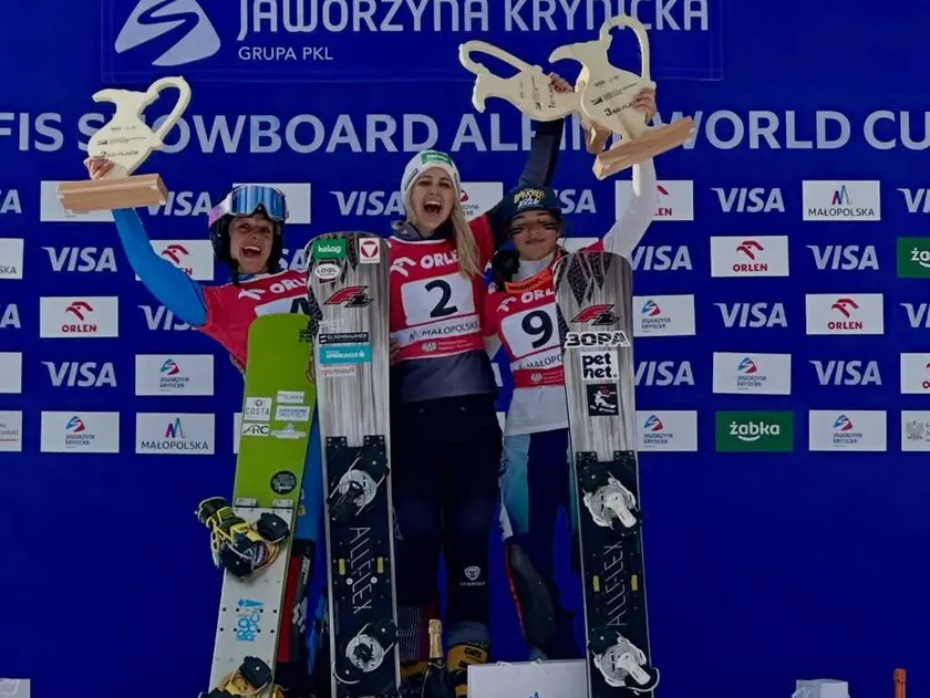 Lucia Dalmasso felice sul podio