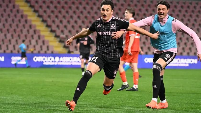 Giacomo Marconi e Mattia Tavanti dopo il secondo gol (Foto De Zanet)