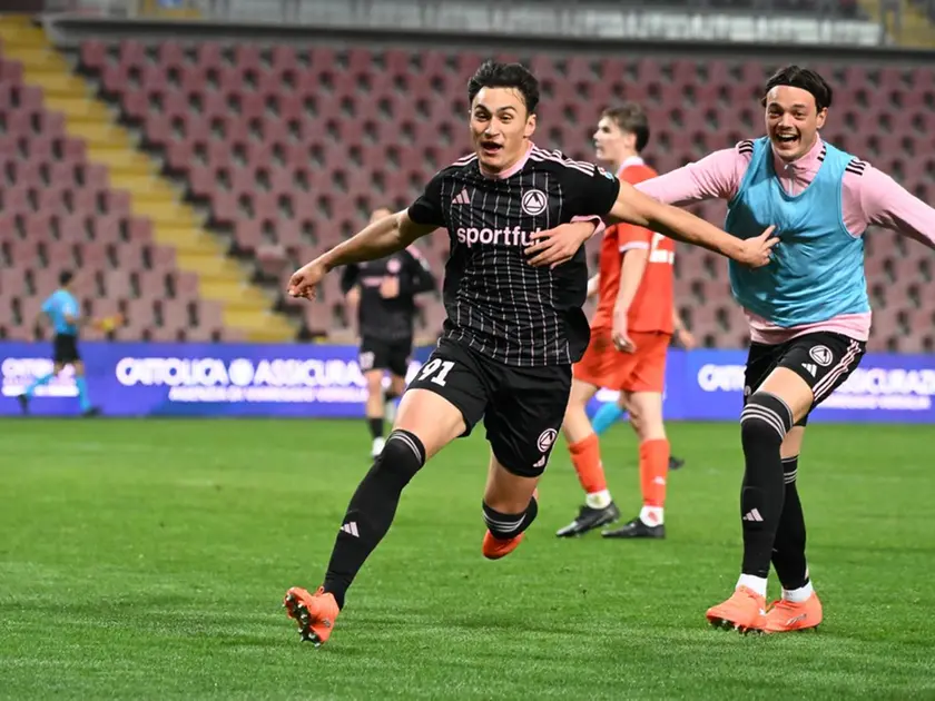 Giacomo Marconi e Mattia Tavanti dopo il secondo gol (Foto De Zanet)