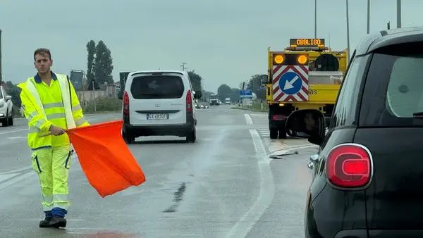 La Romea chiusa in seguito a un incidente