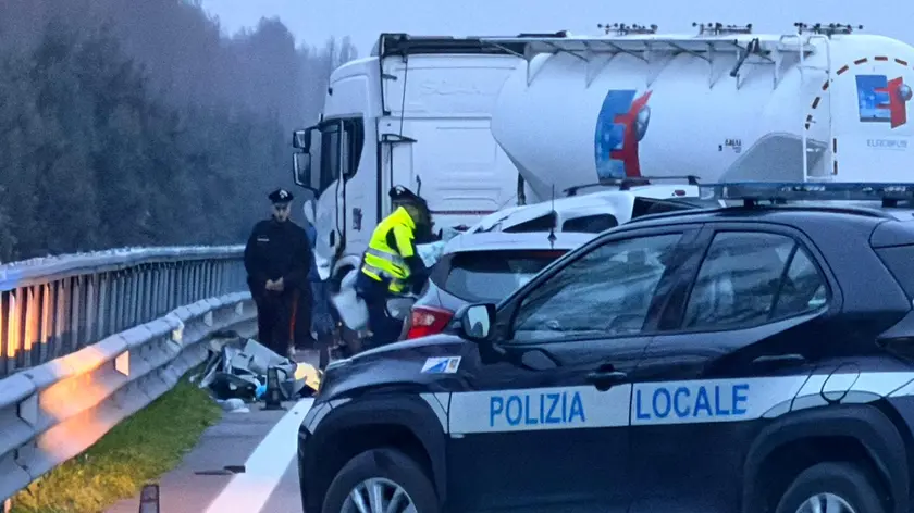 Il luogo dello schianto. FOTO PÒRCILE