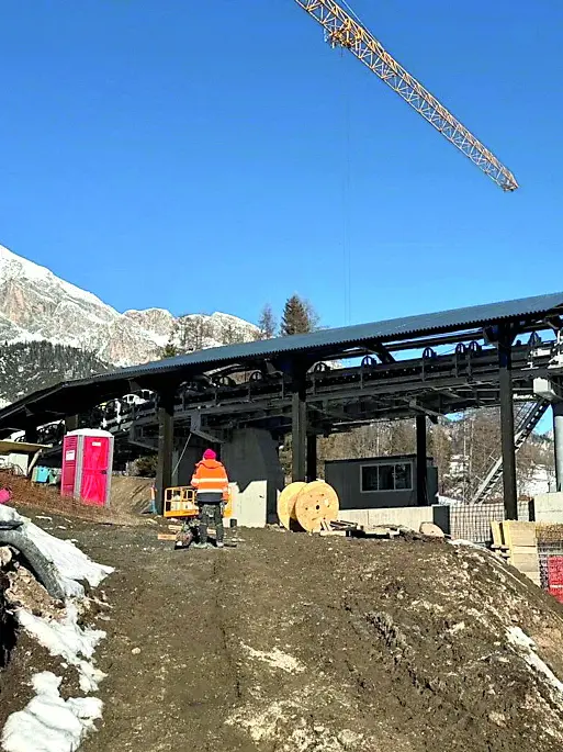 Uno scatto della stazione intermedia di Mortisa dove sono state formulate alcune prescrizioni