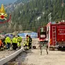 I soccorsi dopo l'incidente a San Vito di Cadore