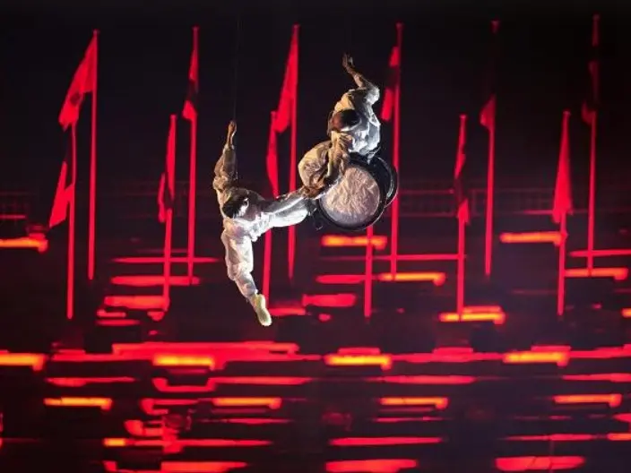 Un momento della cerimonia di apertura