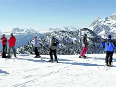 Sciatori sul monte Cristallo, Cortina d’Ampezzo