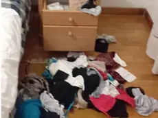 Il caos lasciato dai ladri