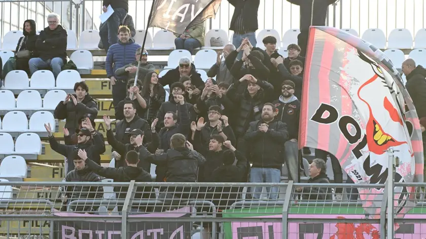 I tifosi della Dolomiti a Cittadella (Foto De Zanet)