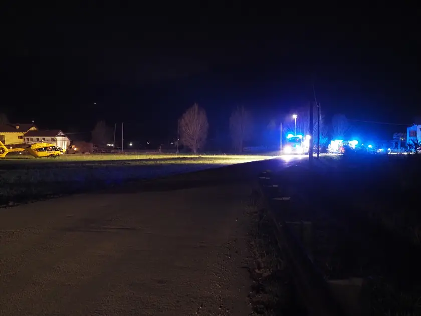 Il luogo dell'incidente in via Boscon