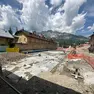 Il cantiere dell'ex stazione ferroviaria di Cortina