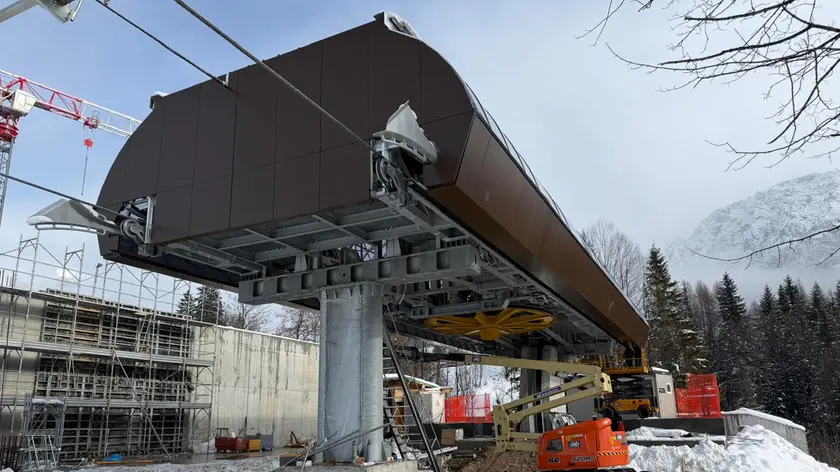 La stazione a valle della cabinovia Apollonio-Socrepes