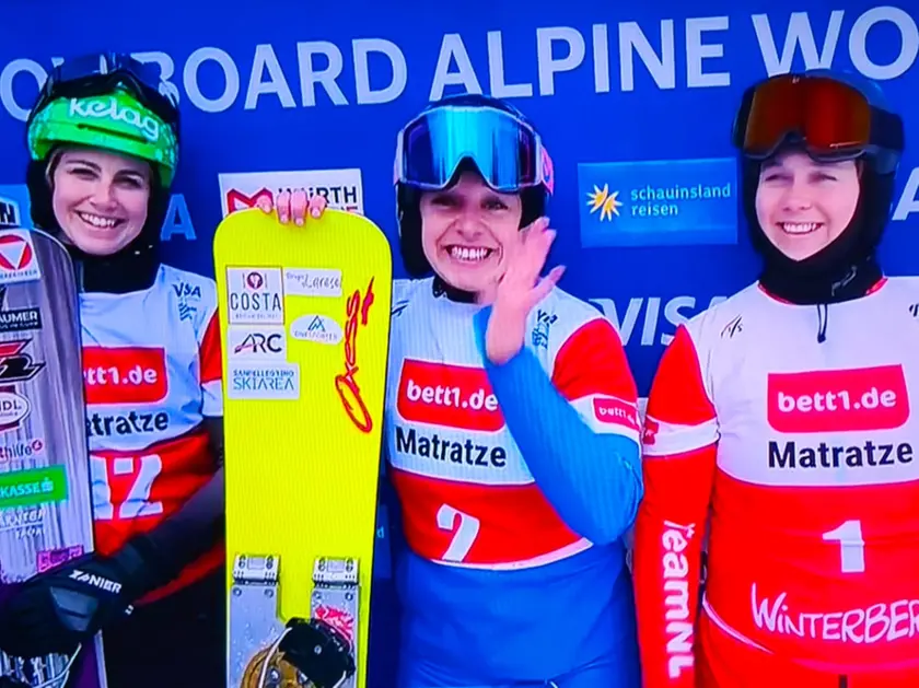 La gioia di Lucia Dalmasso sul podio