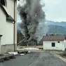 L'incendio a Borca di Cadore