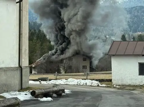 L'incendio a Borca di Cadore