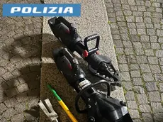 Il materiale sequestrato