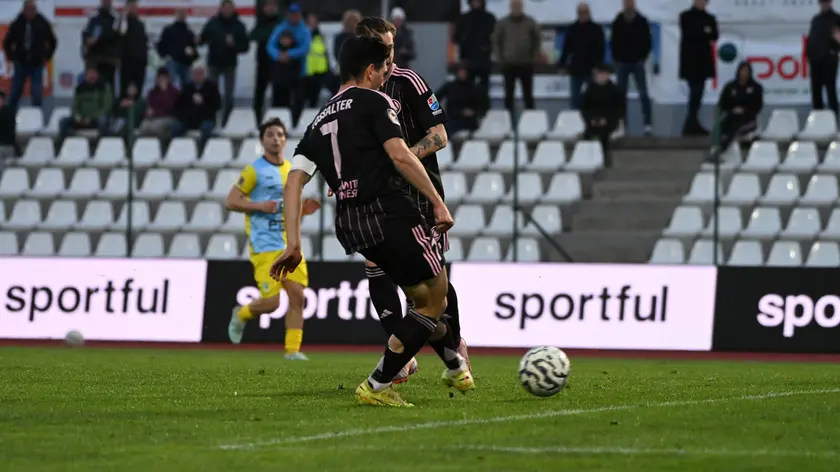 La rete di Thomas Cossalter (Foto De Zanet)