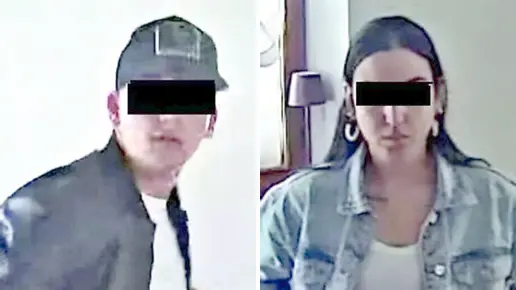 I due ladri ripresi dalle telecamere