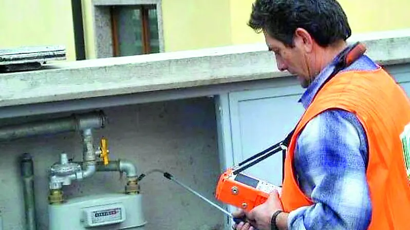 Controllo di un contatore del gas