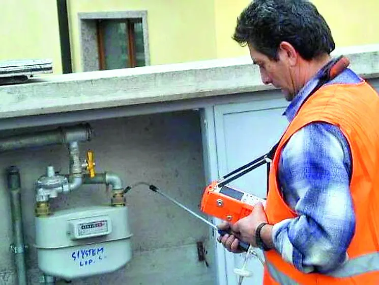 Controllo di un contatore del gas