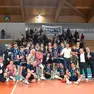 Il Belluno Volley festeggia il successo a Mantova (foto De Zanet)