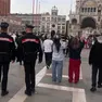 Controllo dei carabinieri in piazza San Marco