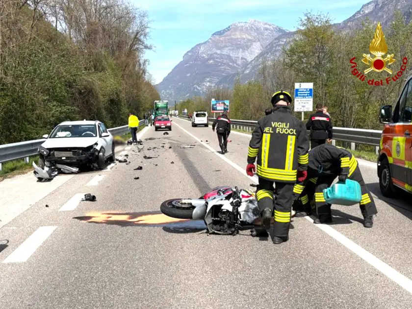 La scena del tragico incidente