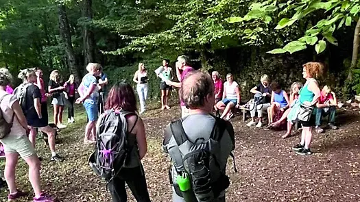 Un’uscita in una precedente edizione di Camminando Festival