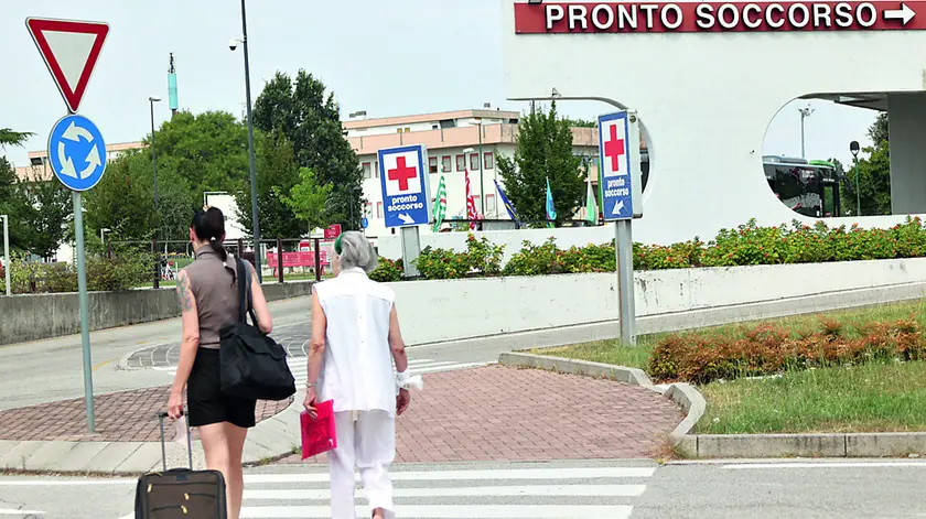 L’ingresso del pronto soccorso del Ca’ Foncello