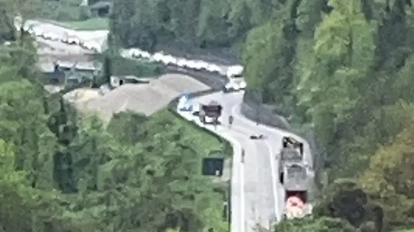 La zona dell'incidente