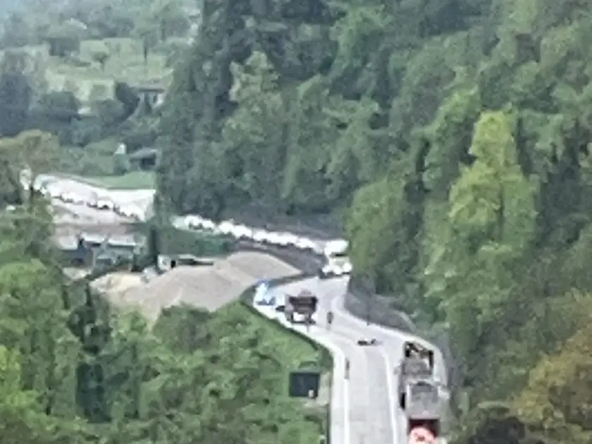 La zona dell'incidente