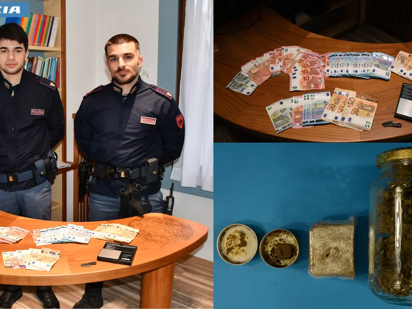 Droga e contanti sequestrati dalla Polizia