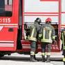 Una squadra dei vigili del fuoco