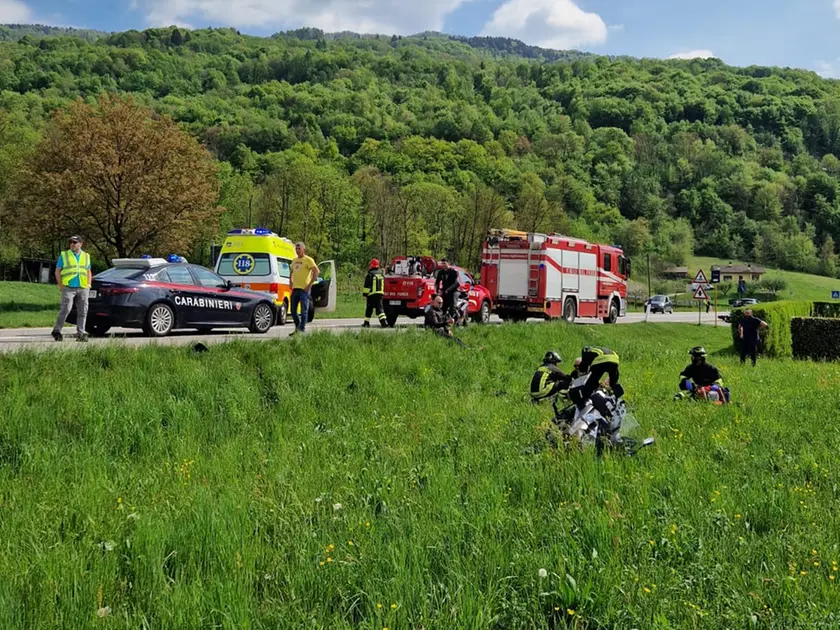 Lo schianto sulla strada provinciale Madonna del Piave