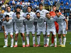 La Dolomiti Bellunesi schierata ieri a Brescia (Foto De Zanet)