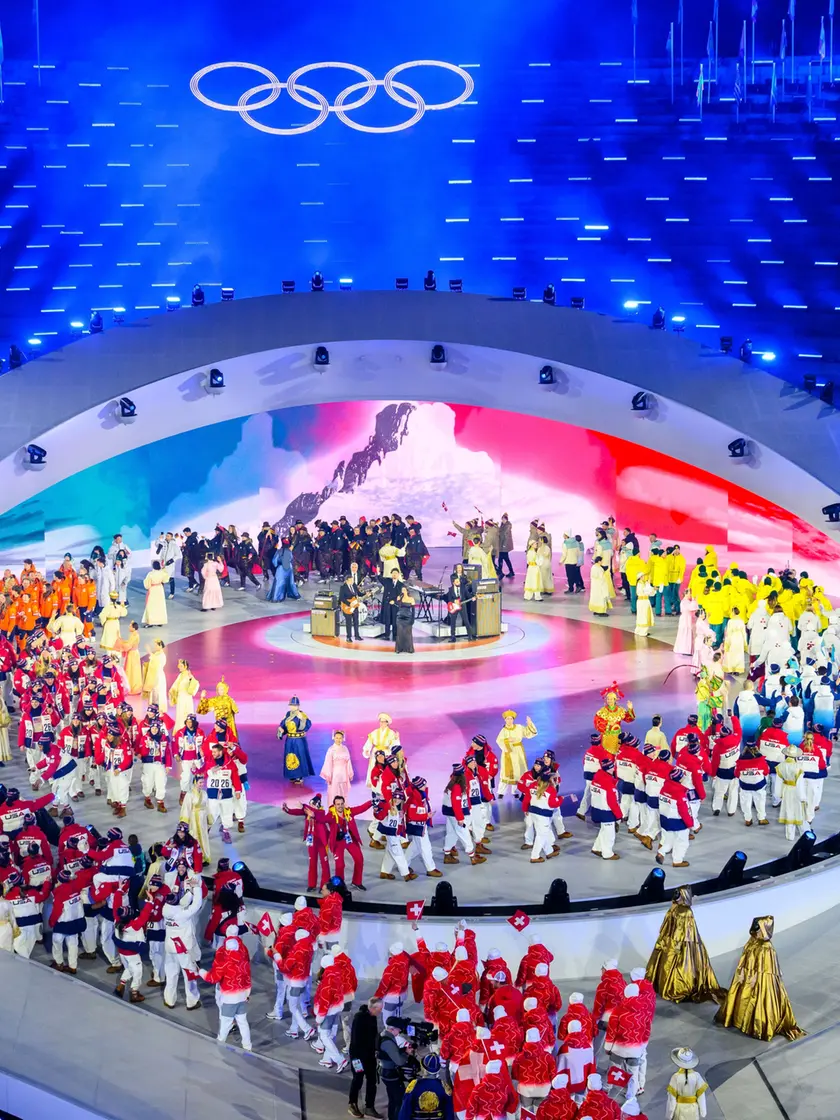 La cerimonia di chiusura dei giochi olimpici Milano Cortina a Verona