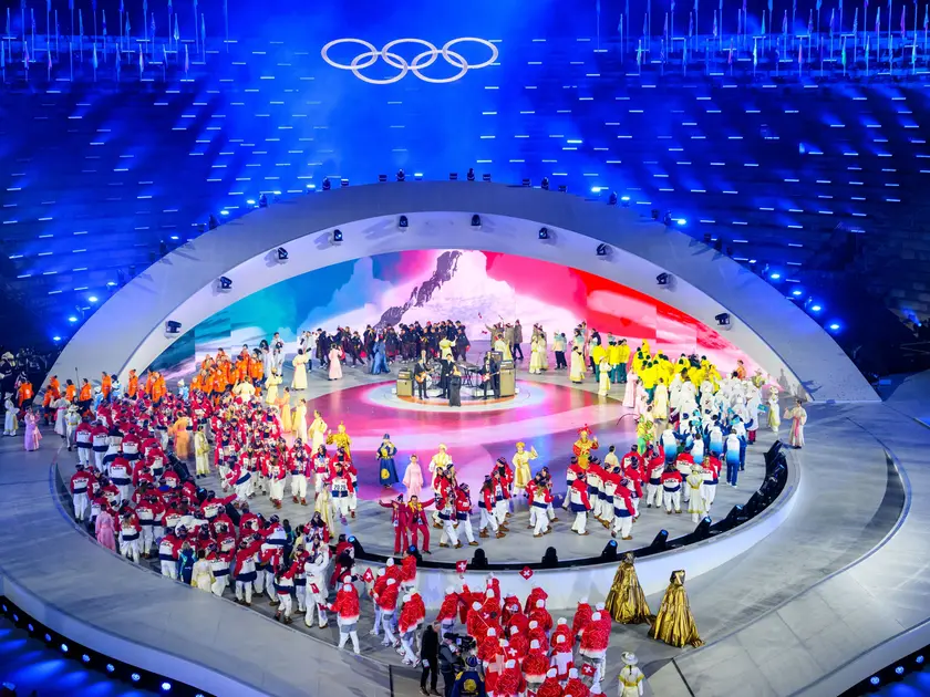 La cerimonia di chiusura dei giochi olimpici Milano Cortina a Verona