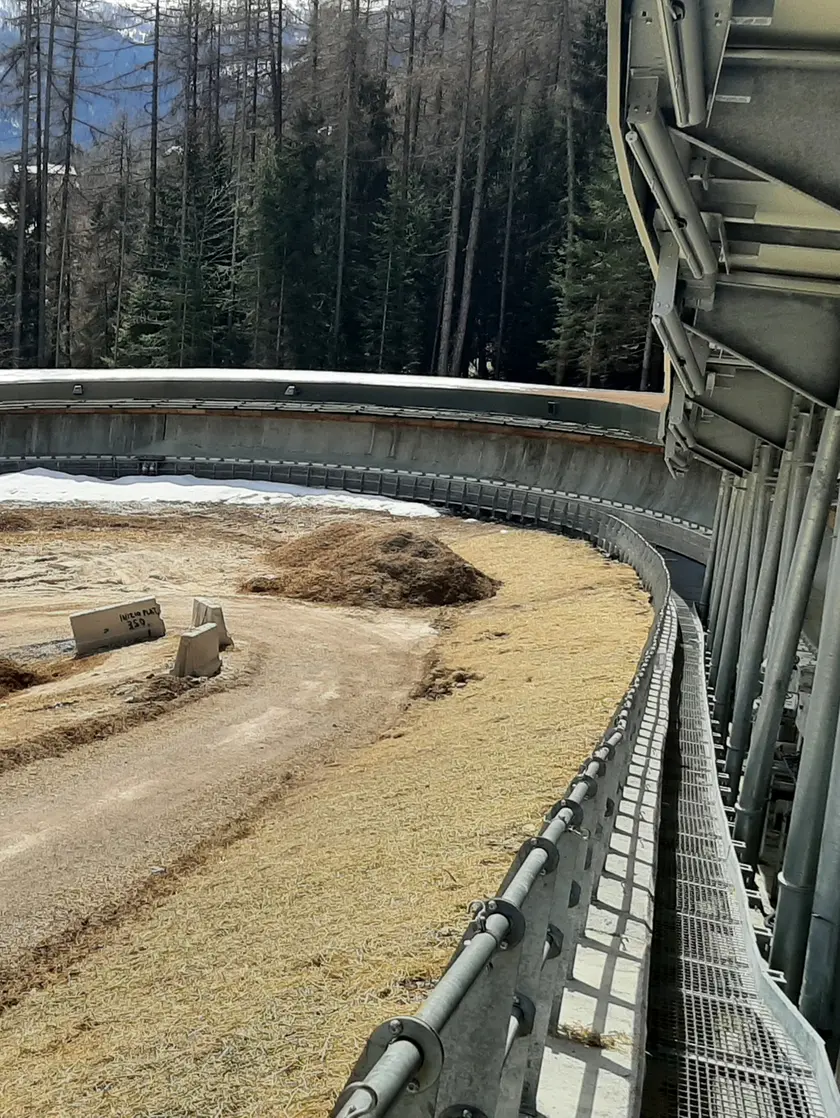 Uno scatto recente della pista da Bob