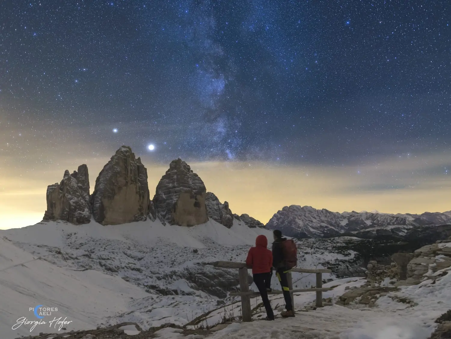 Lo scatto di Giorgia Hofer alle Tre Cime di Lavaredo intitolato “Ascoltando il silenzio” scelto come Apod dalla Nasa nel 2020