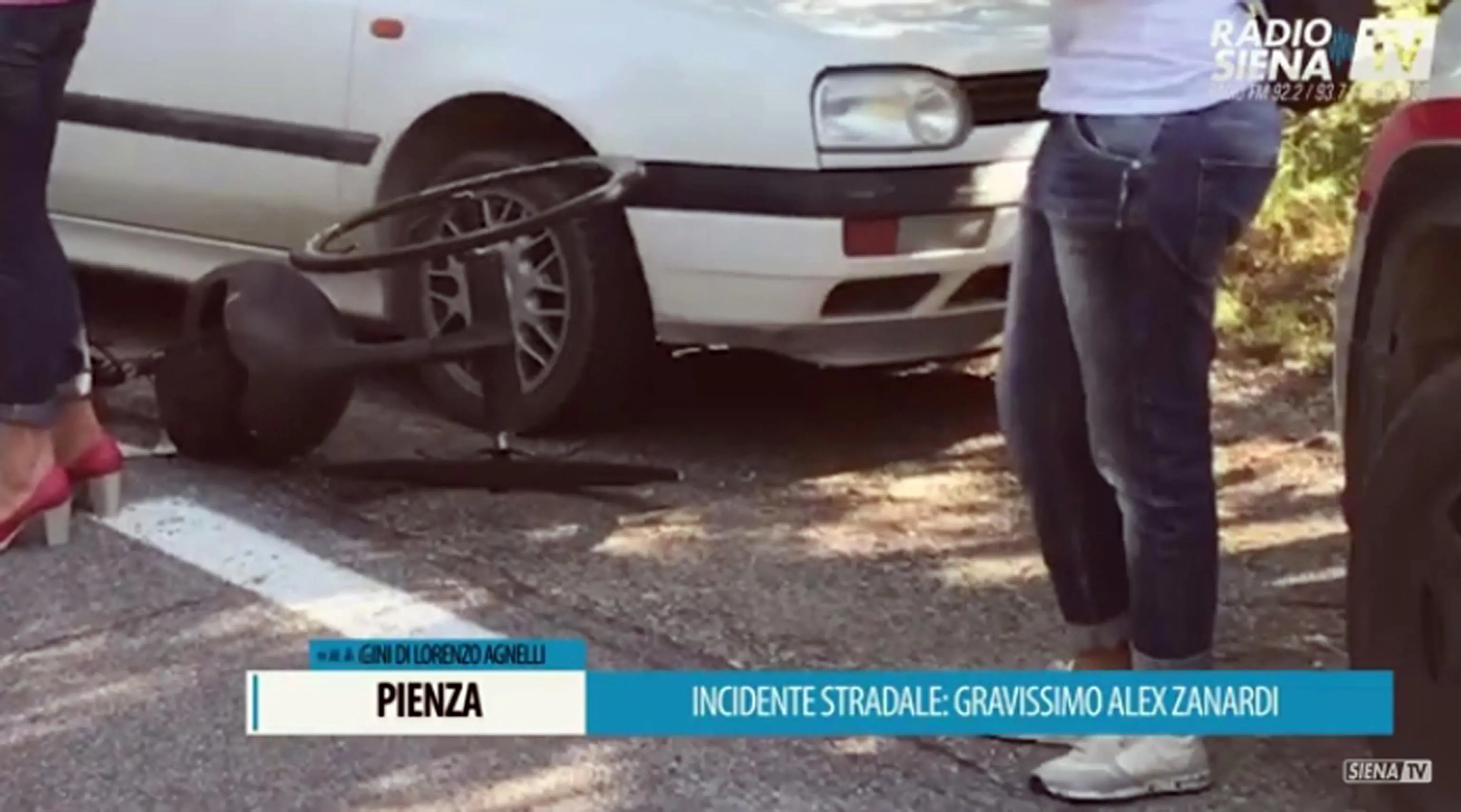 I luogo dove Alex Zanardi si è scontrato con un camion.
