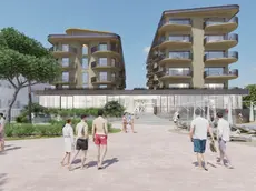 Un rendering del futuro Monaco & Quisisana a Jesolo
