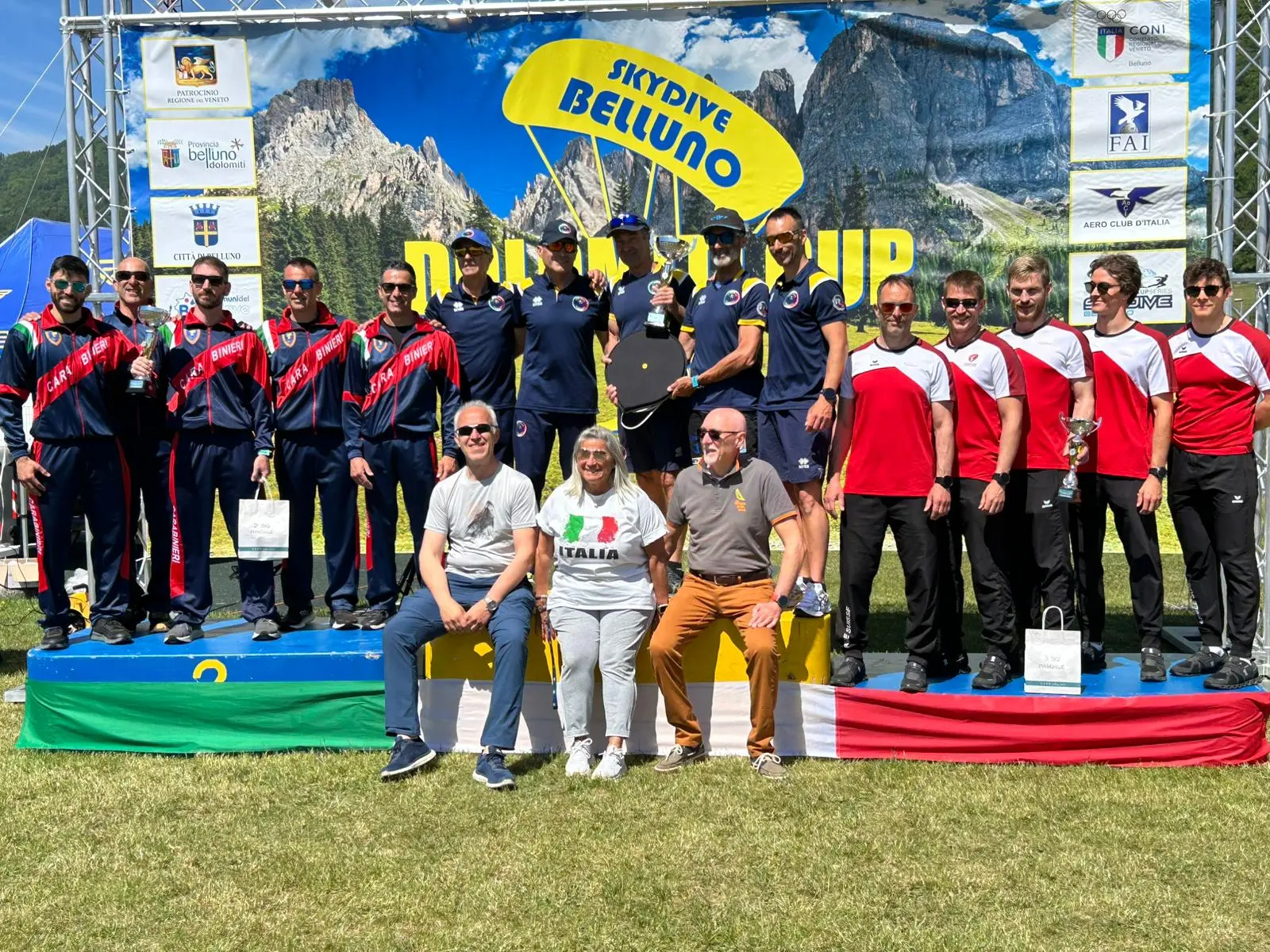 Il podio a squadre della Dolomiti Cup 2026