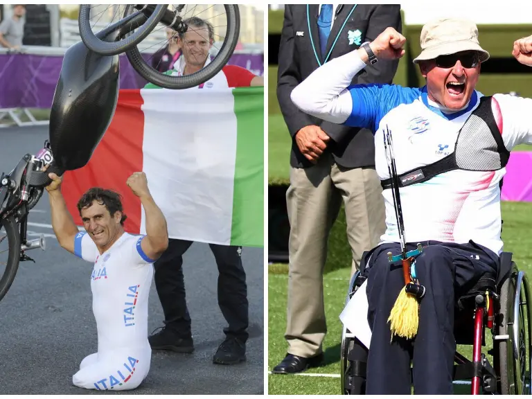 Alex Zanardi e Oscar De Pellegrin alle Paralimpiadi di Londra