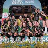 La festa promozione del Valsabbina Brescia. Caterina Schilkowski ha il numero 8