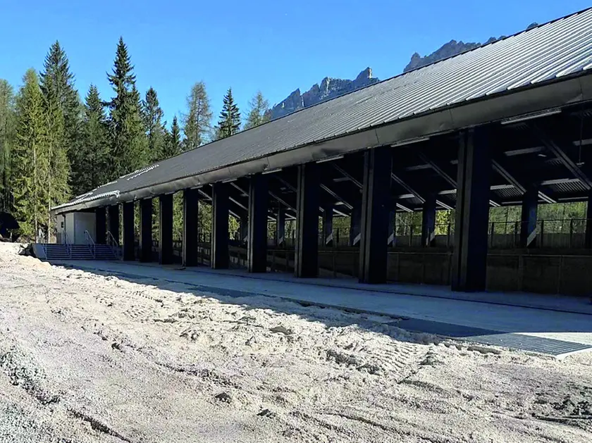 La pista da bob, skeleton e slittino di Cortina