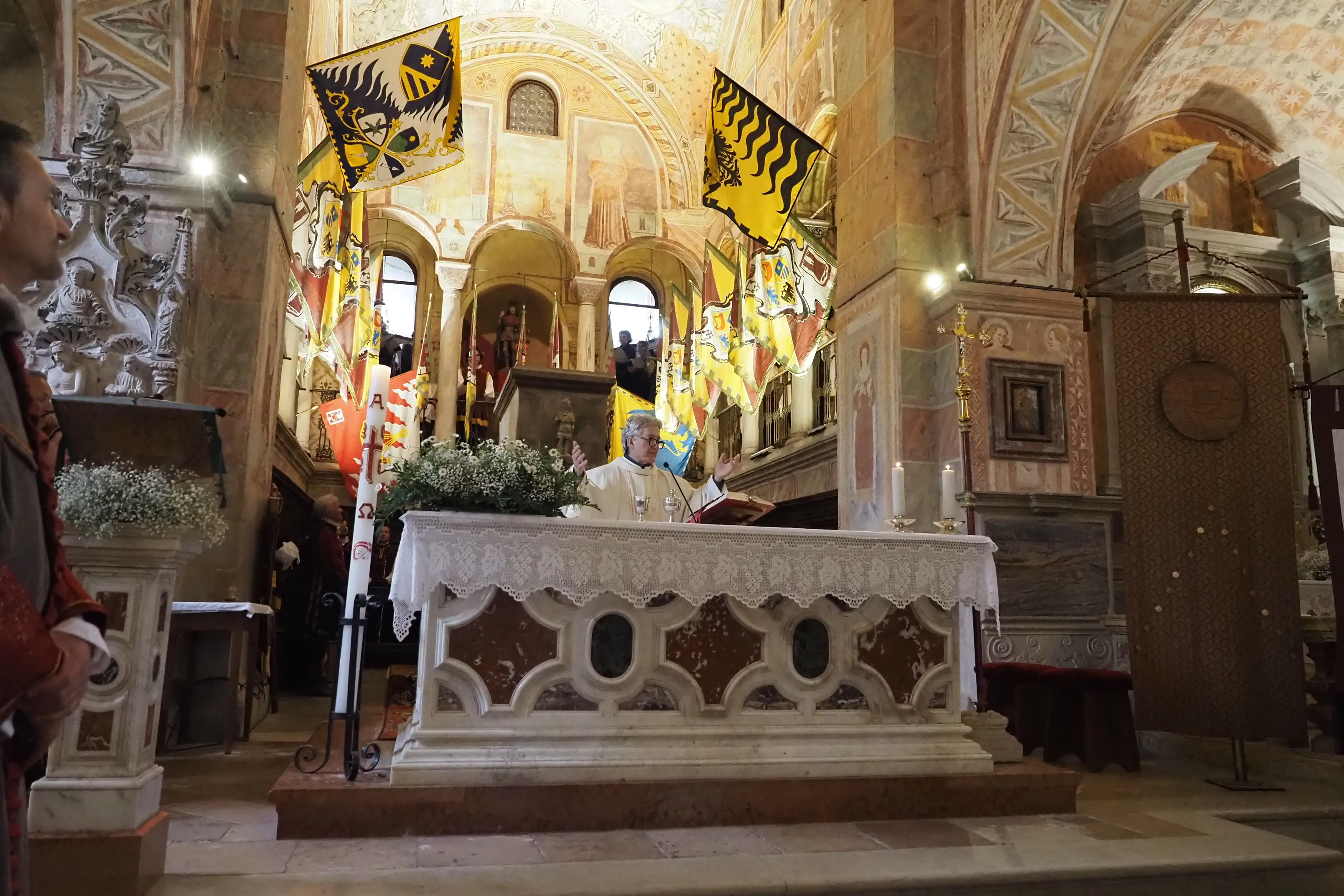 La messa del Palio al santuario di San Vittore