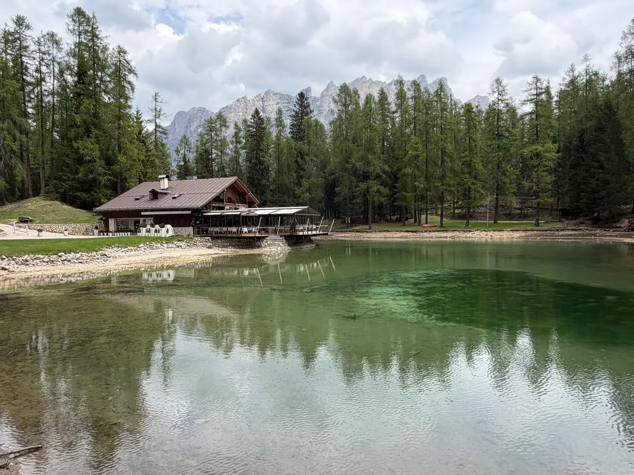 Lago Ghedina prosciugato