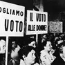 Una manifestazione per il voto alle donne
