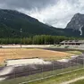 Il campo e la pista di atletica di Fiames danneggiati