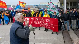 Una manifestazione all'Electrolux di Porcia